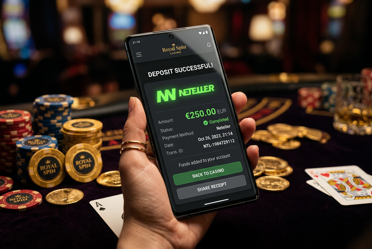 Mobilní aplikace Neteller a rychlá platba v online kasinu