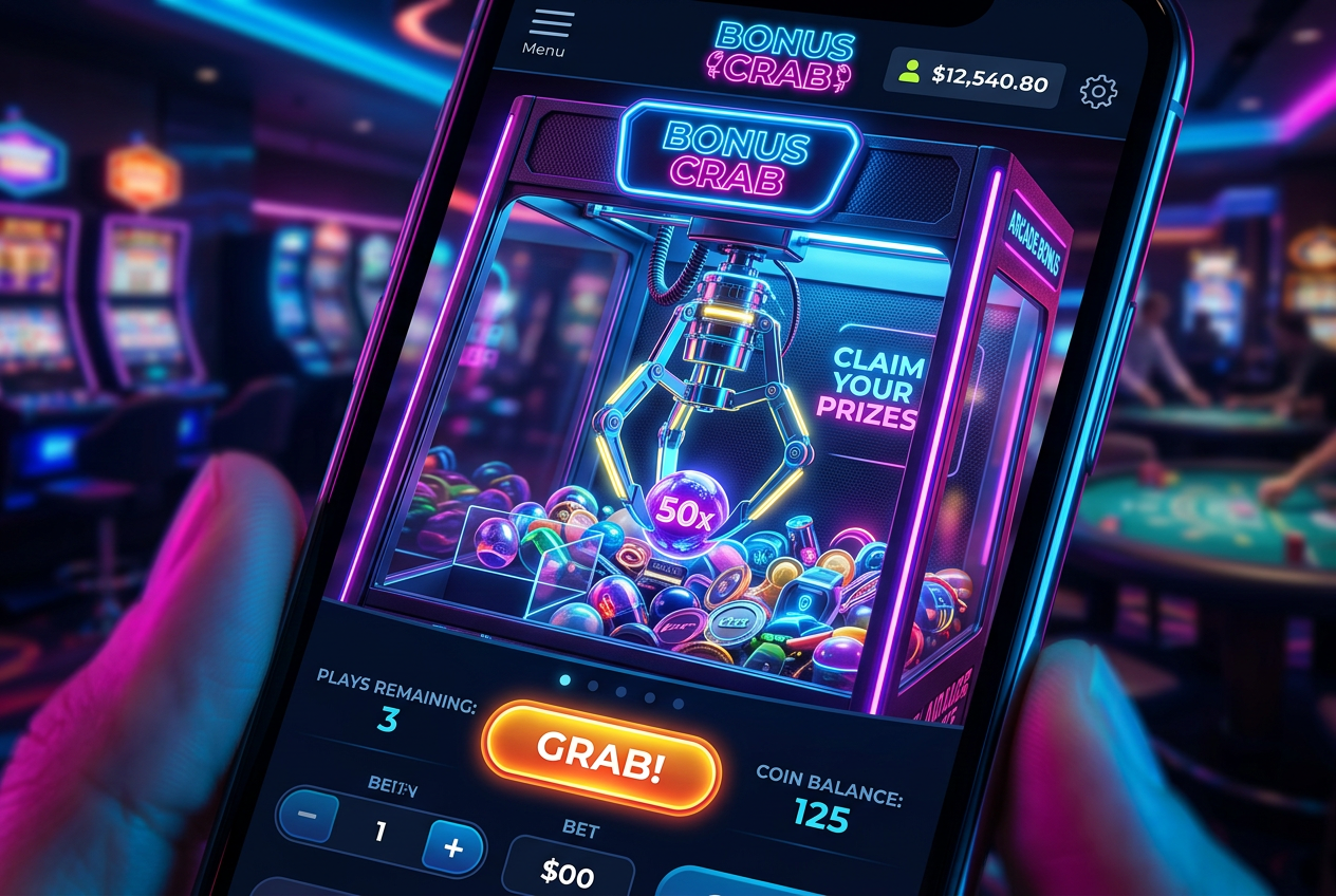 Moderní rozhraní online kasina Stonevegas s funkcí Bonus Crab